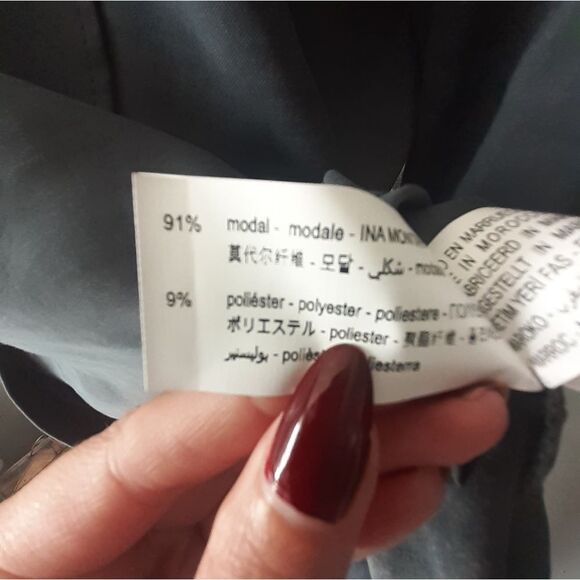 Nwot Zara Modal Blend Button Down Shirt - Picture 7 of 14